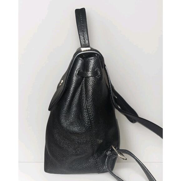 EUC Kate Spade Kingston Drive Simona Black Leather Backpack Bag 10x11x5 - Picture 7 of 14